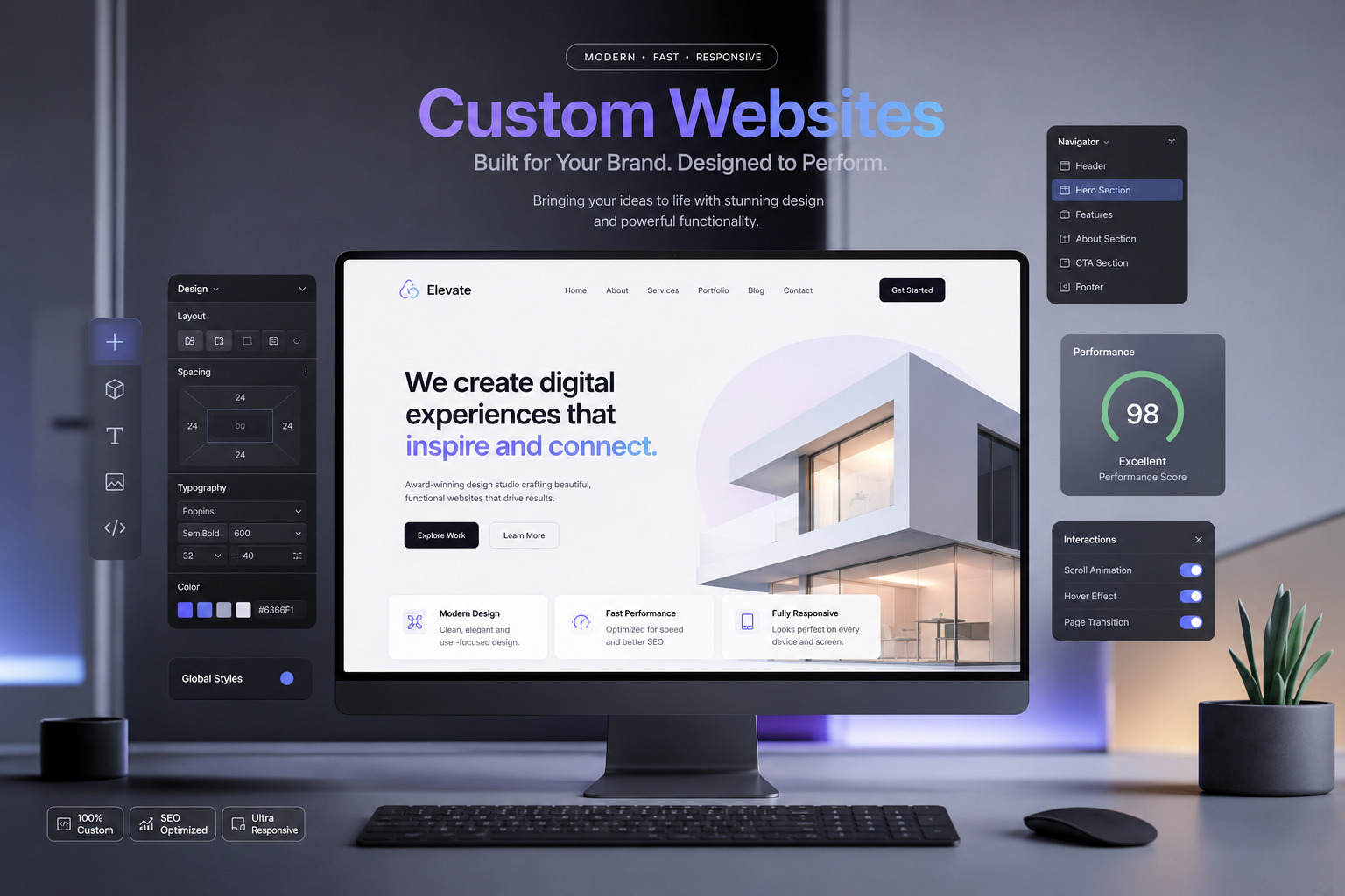Webflow Expert building a custom, high-converting website that elevates brand identity
